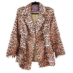 Leopard Print Blazer